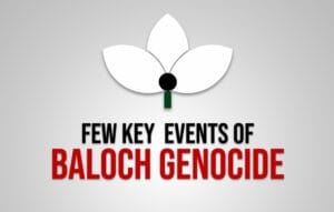 Official Symbol of Baloch Genocide. 25th January is officially marked as the Day of Baloch Genocide by Baloch Yakjehti Committee.