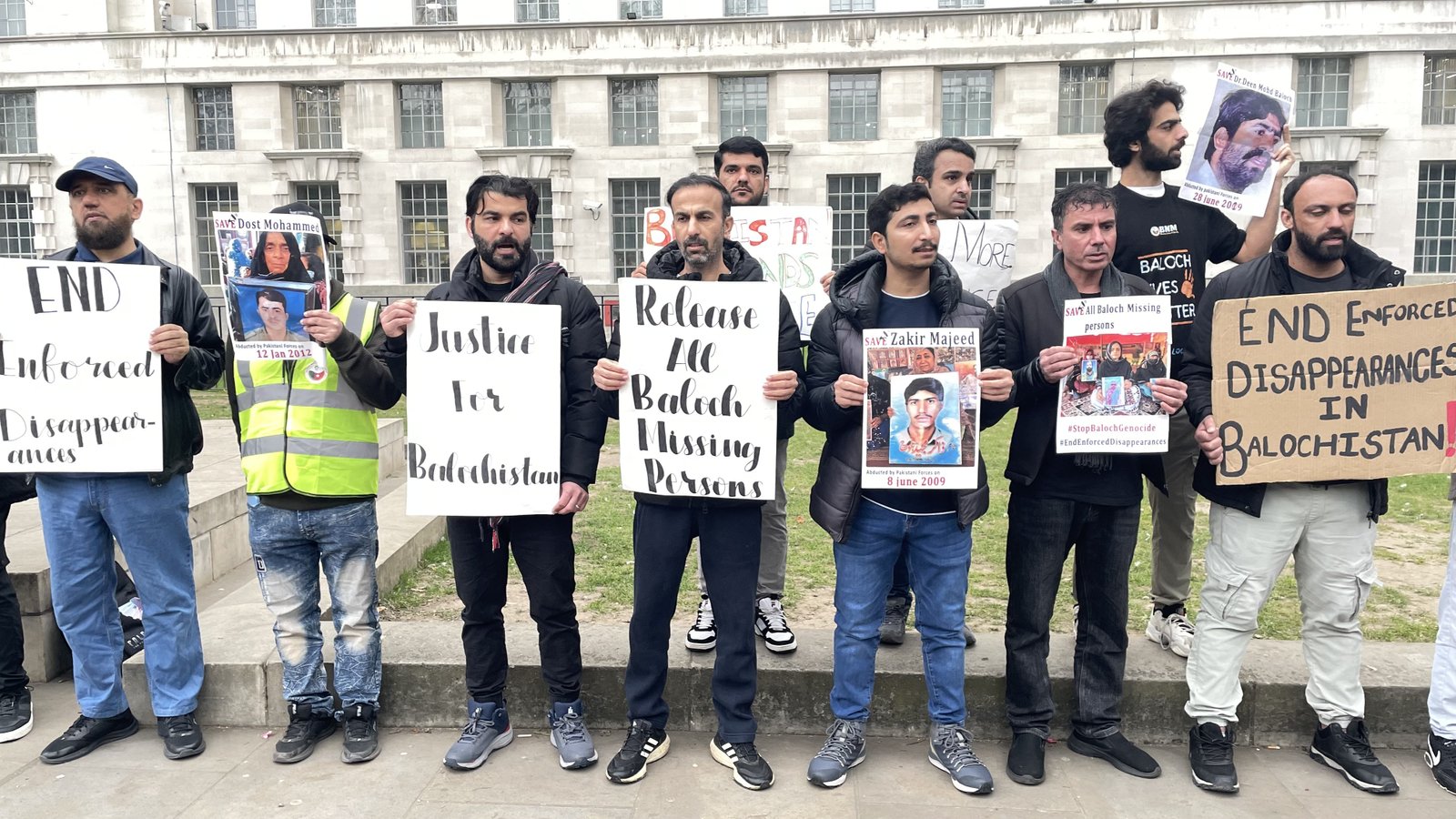 Baloch National Movement BNM Protest at 10 Downing Street on 23 March 2025 Demanding Justice for Enforced Disappearances in Balochistan 0802