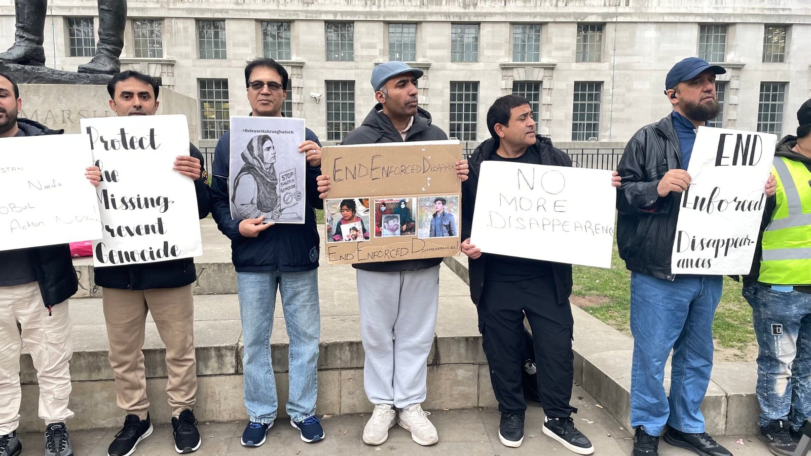 Baloch National Movement BNM Protest at 10 Downing Street on 23 March 2025 Demanding Justice for Enforced Disappearances in Balochistan 0803 scaled