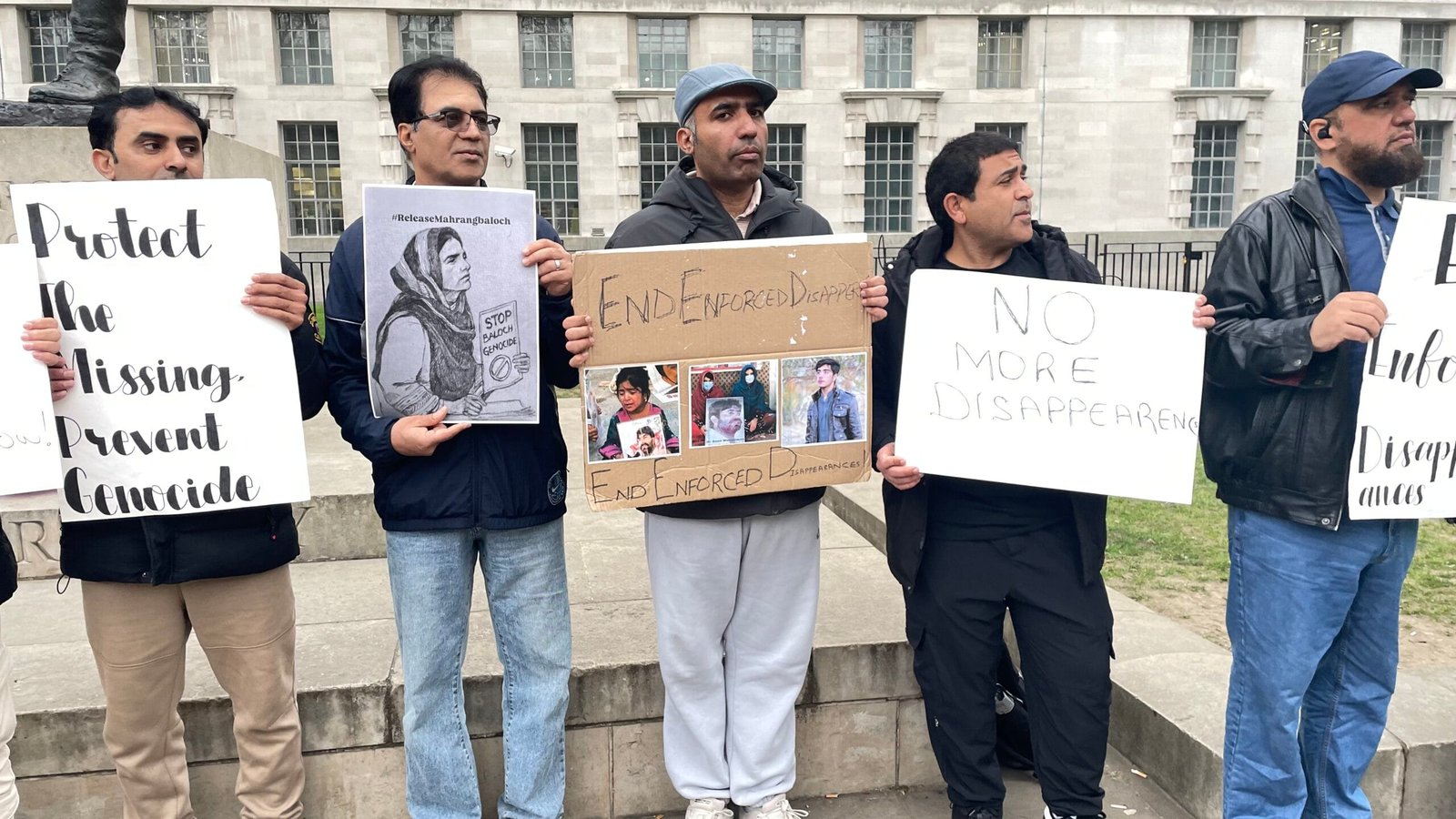 Baloch National Movement BNM Protest at 10 Downing Street on 23 March 2025 Demanding Justice for Enforced Disappearances in Balochistan 0804 scaled