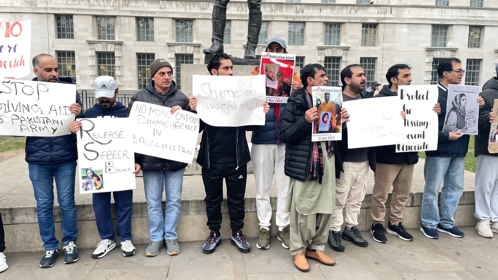 Baloch National Movement BNM Protest at 10 Downing Street on 23 March 2025 Demanding Justice for Enforced Disappearances in Balochistan 0805 scaled