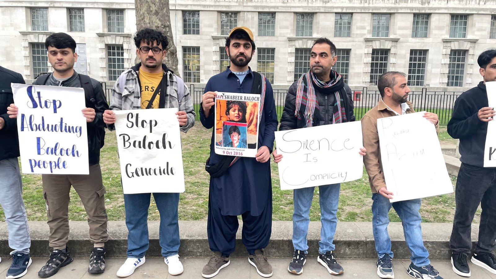 Baloch National Movement BNM Protest at 10 Downing Street on 23 March 2025 Demanding Justice for Enforced Disappearances in Balochistan 0809 scaled