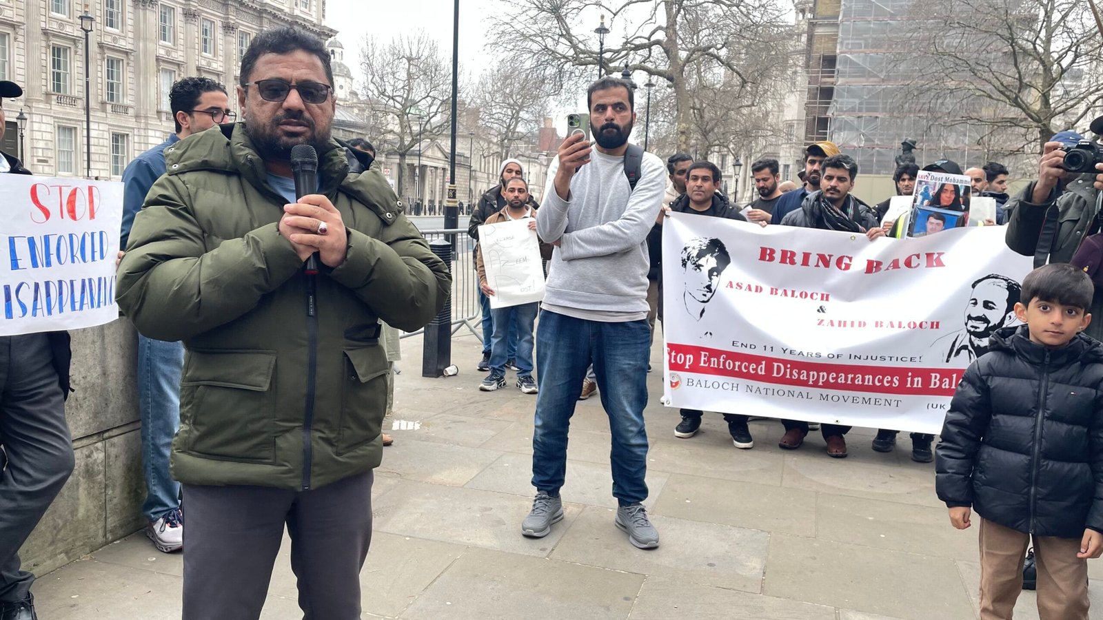 Baloch National Movement BNM Protest at 10 Downing Street on 23 March 2025 Demanding Justice for Enforced Disappearances in Balochistan 0840 scaled