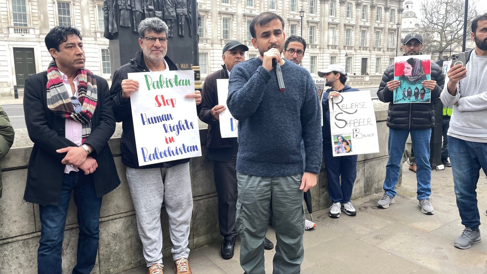 Baloch National Movement BNM Protest at 10 Downing Street on 23 March 2025 Demanding Justice for Enforced Disappearances in Balochistan 0844 scaled