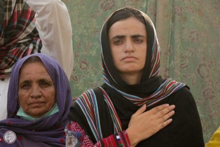 Dr. Mahrang Baloch, prominent human rights activist and leader of the Baloch Yakjehti Committee