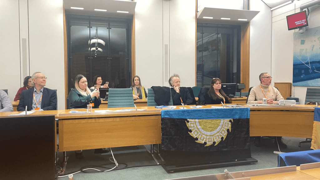 Participants at the UK Parliament Event on Ukraine Solidarity