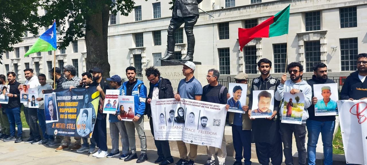 Aomar Karim Joins Protest at 10 Downing Street Marking 16 Years Since Zakir Majeed Baloch’s Disappearance3