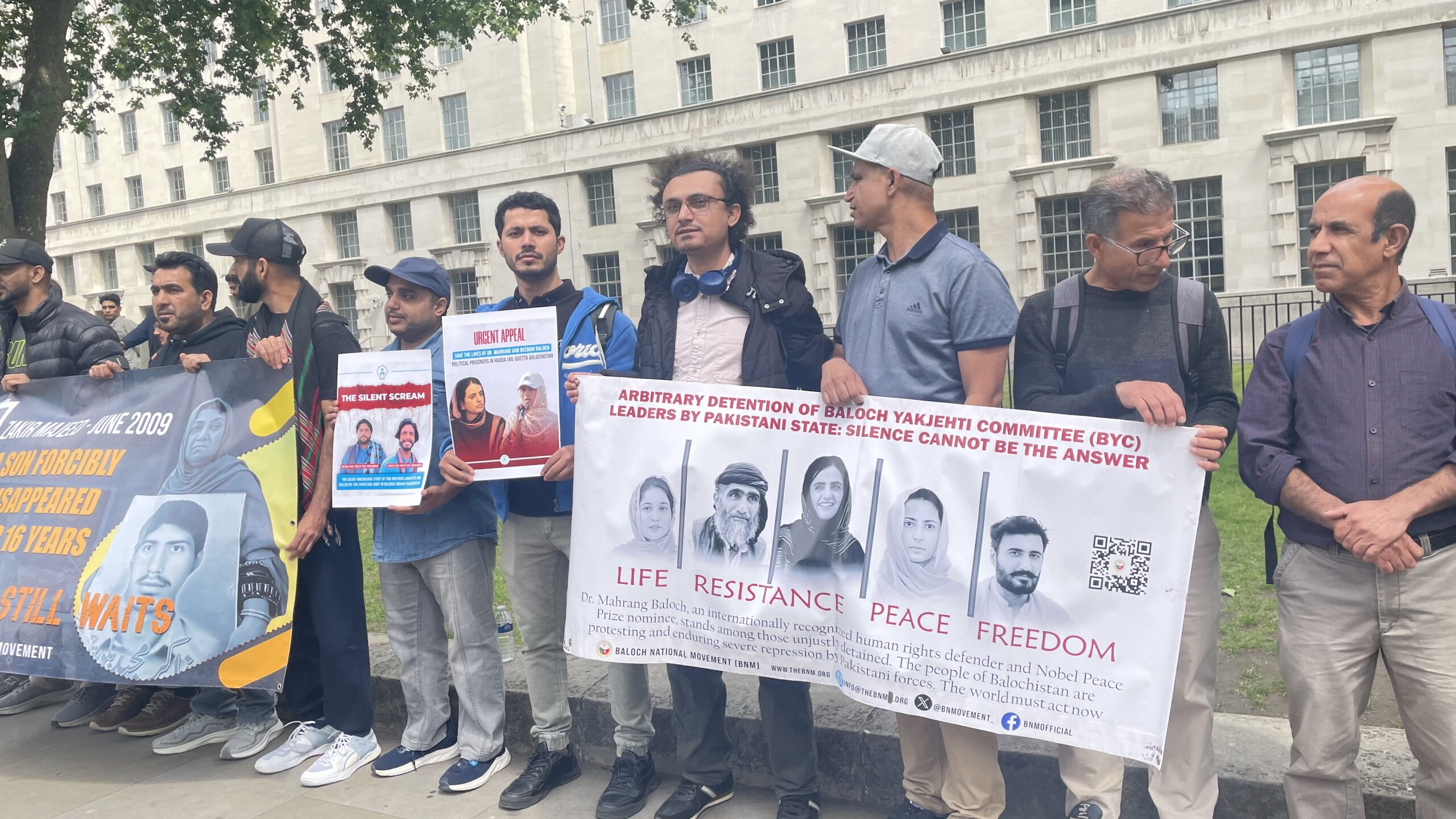 Aomar Karim Joins Protest at 10 Downing Street Marking 16 Years Since Zakir Majeed Baloch’s Disappearance3