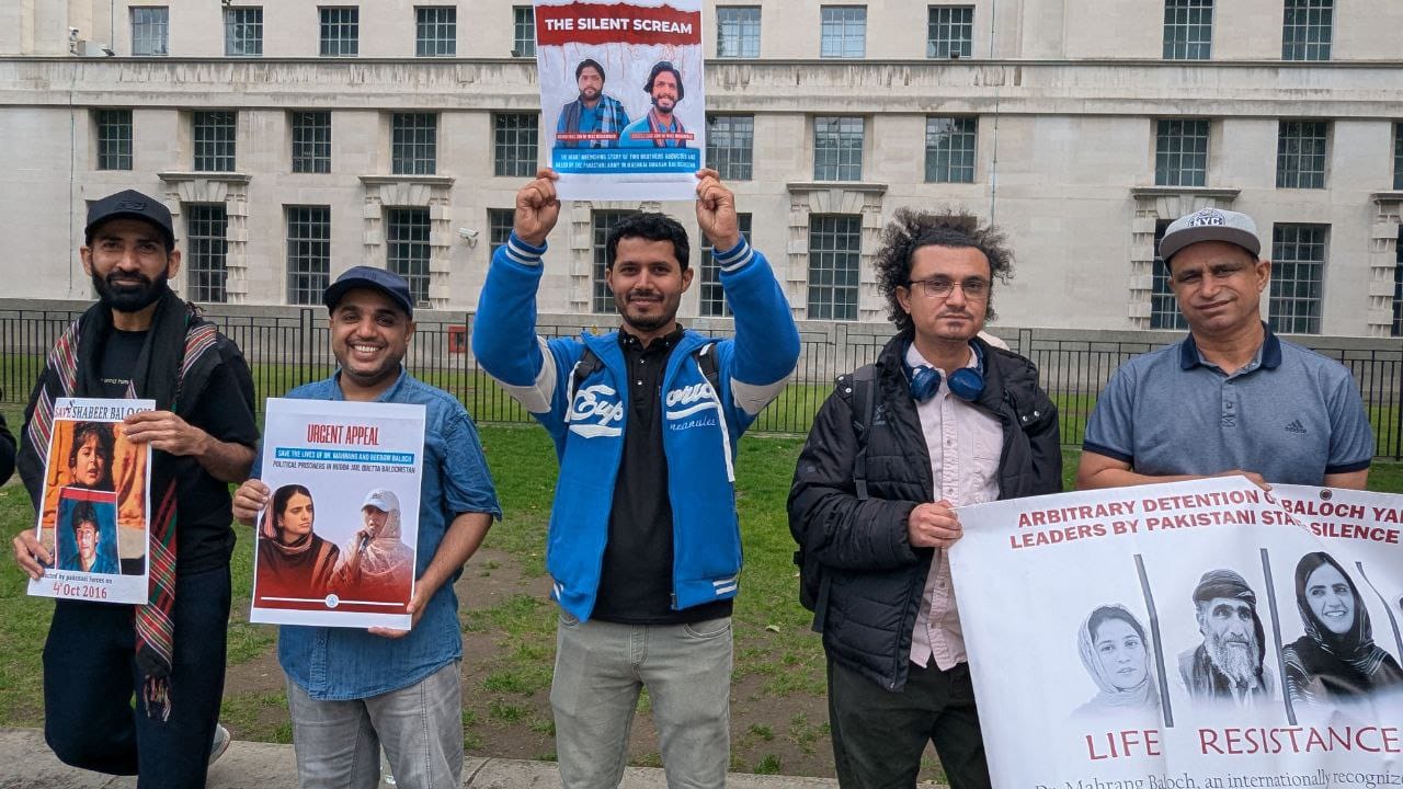 Aomar Karim Joins Protest at 10 Downing Street Marking 16 Years Since Zakir Majeed Baloch’s Disappearance3