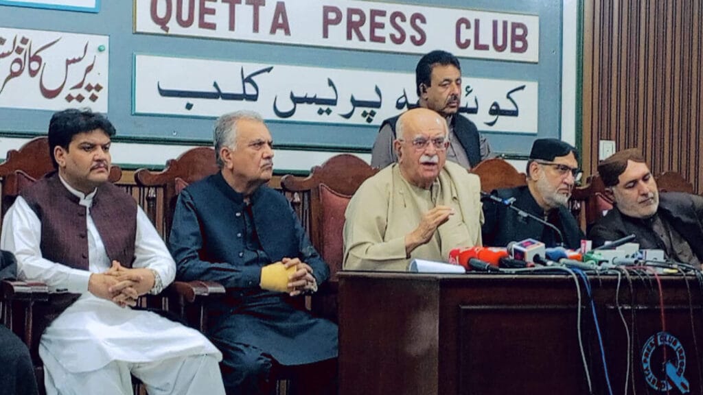 A suicide bombing at a BNP rally in Quetta, Balochistan, killed at least 15. Political parties announce province-wide strike and call for justice.