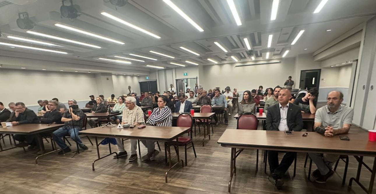 Participants of the Canadian Baloch Congress human rights conference in Toronto highlighting enforced disappearances and human rights abuses in Pakistan.