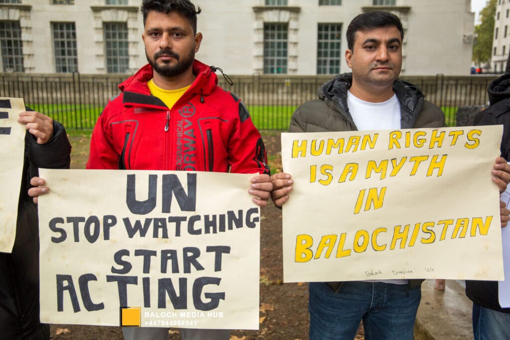 Baloch Diaspora UK Protest Zehri Massacre Awareness 19 Oct 2025 aomarkarim.com Aomar Karim 7 1