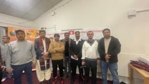 London-based Baloch political and human rights activist Aomar Karim at the 1st G.M. Syed International Conference in London on 18 January 2025, organised by the Jeay Sindh Freedom Movement (JSFM) to mark the G.M. Syed anniversary.